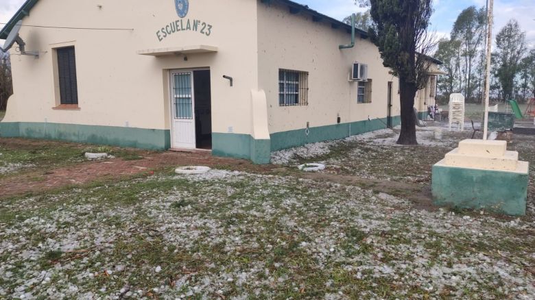 El norte bonaerense recibió una fuerte tormenta con lluvia y piedra