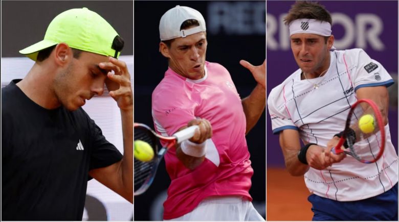 Cerúndolo, Báez y Etcheverry fueron eliminados en la primera ronda de Roland Garros
