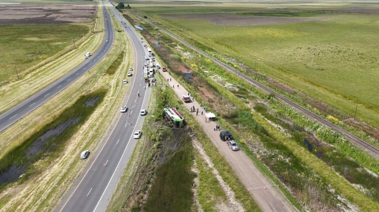Volcó un micro que viajaba a Mar del Plata para un acto que iba a cerrar Kicillof