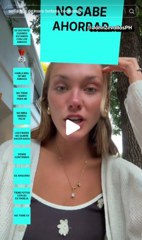 La hija de Maru Botana, contó lo que más le molesta en una pareja y generó debate