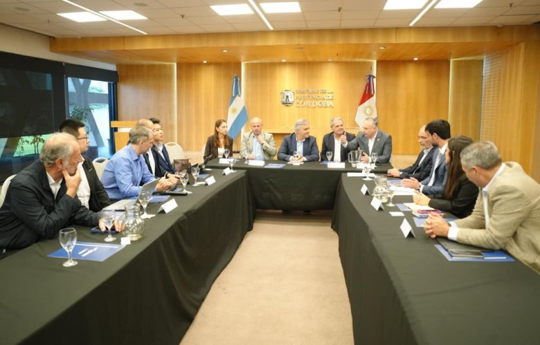 Accastello y Llaryora recibieron a autoridades de Fufeng Group por su inter&eacute;s en radicarse en Villa Mar&iacute;a