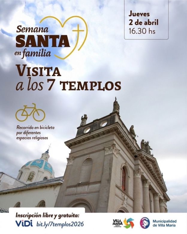 Villa Mar&iacute;a propone un variado cronograma para "Semana Santa" 