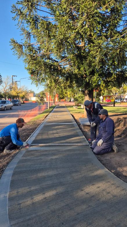 Villa Mar&iacute;a pone en valor dos plazoletas en el barrio Trinitarios