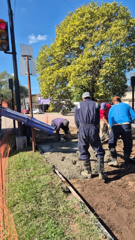 Villa Mar&iacute;a pone en valor dos plazoletas en el barrio Trinitarios
