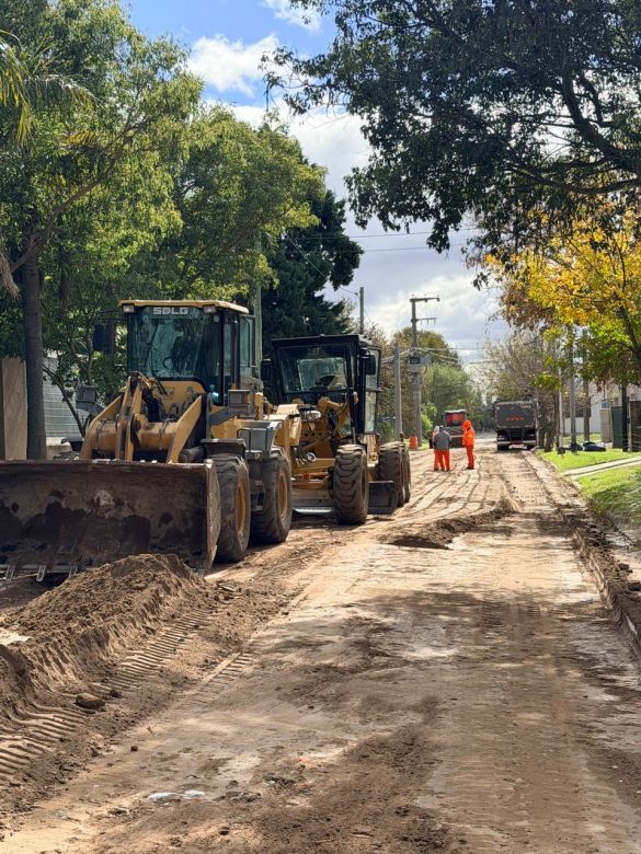 Avanzan los movimientos de suelo en barrio Mariano Moreno