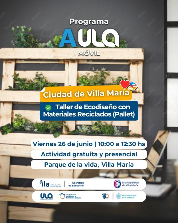 Villa Mar&iacute;a abre inscripciones para talleres gratuitos de oficios verdes y econom&iacute;a circular