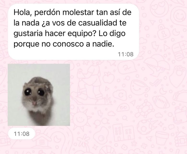 Le escribi&oacute; una compa&ntilde;era de la facultad para pedirle amistad y el mensaje se volvi&oacute; viral