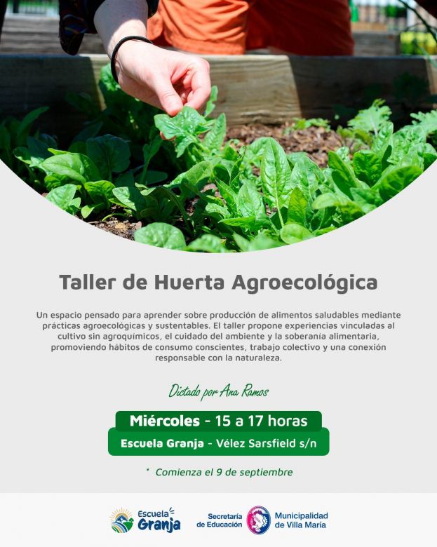 La Escuela Granja abre inscripciones para nuevos talleres de huerta agroecol&oacute;gica y cer&aacute;mica regional